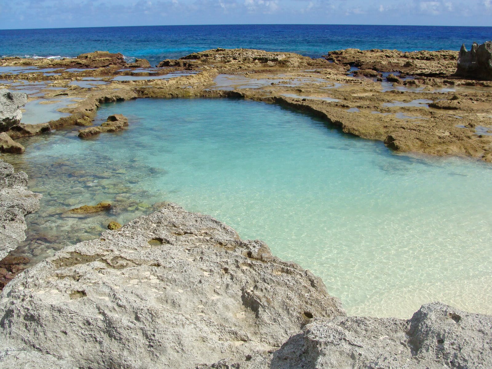 The limestone swimming hole on Rota, Northern Mariana Islands